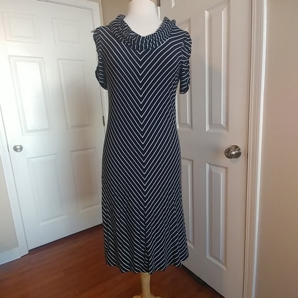 I.N. Studio Dresses & Skirts - Size 14 Women’s Black & White Striped A-Line Dress